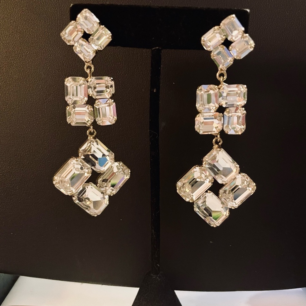 Rebekah Price Geometric Gold Drop Earrings